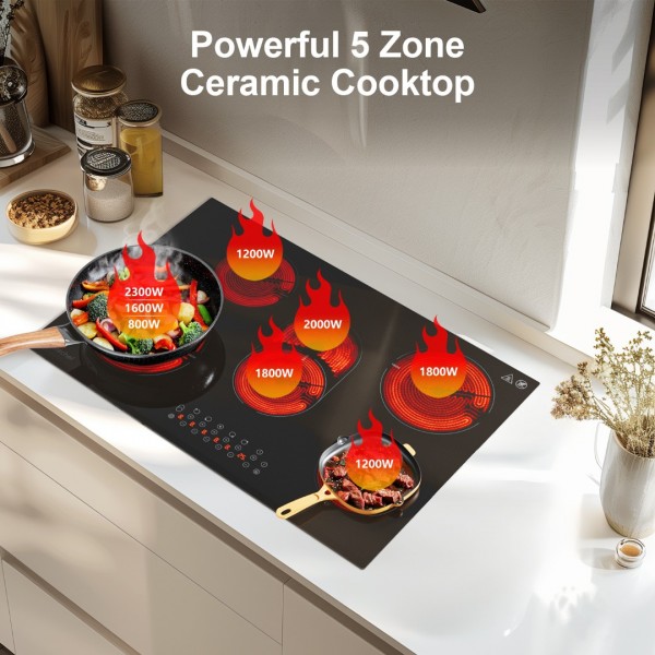 Sunmaki Portable Double Induction 5burner UL-TZ8505