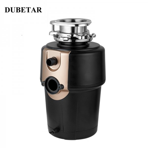 DUBETAR Garbage Disposal Machines , Continuous Feed Food Waste Disposal, Quiet Kitchen Garbage Disposal with Dishwasher Connection, Stainless Steel 5 Stage Grinding
