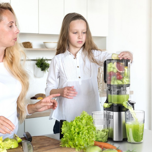 Sunmaki Juicer Machines 5.2" Large Feed Chute for Whole Fruits & Vegetables
