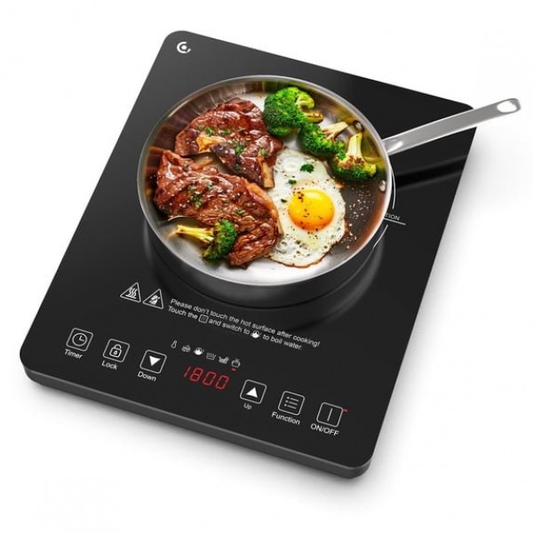 Sunmaki Portable Induction Cooktop 1800W Electric ...